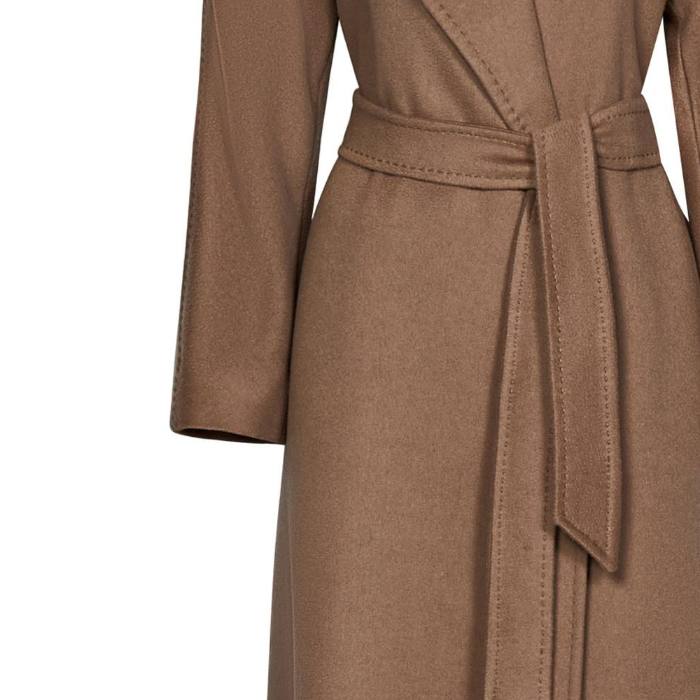 (Women) 'S Max Mara MaxMara Studio  Solid Color Belted Mid-Length Fitted Coat 2360160939600-014 圖 5