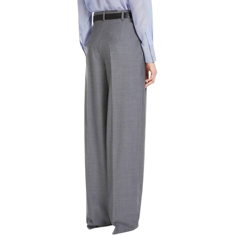 Purchase (Women) 'S Max Mara MaxMara Studio  Straight-Leg Casual Pants Grey with Zipper Closure. 6136084106003-JUANITA
