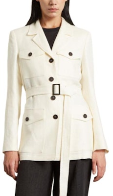 (Women) 'S Max Mara MaxMara Studio White Single-Breasted Long-Sleeve Jacket 6041023106-011 Order (Women) 'S Max Mara MaxMara Studio White Single-Breasted Long-Sleeve Jacket 6041023106-011