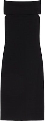(Women) 'S Max Mara MaxMara Studio Aulla Black Sleeveless Off-Shoulder Midi Dress 6321024206006-AULLA Order (Women) 'S Max Mara MaxMara Studio Aulla Black Sleeveless Off-Shoulder Midi Dress 6321024206006-AULLA