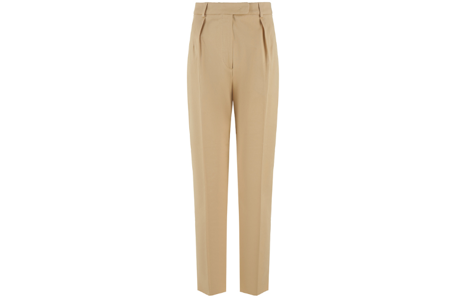 Order (Women) 'S Max Mara MaxMara Studio Calante  Beige Pleated Zip Casual Suit Pants. 6131073106002-CALANTE