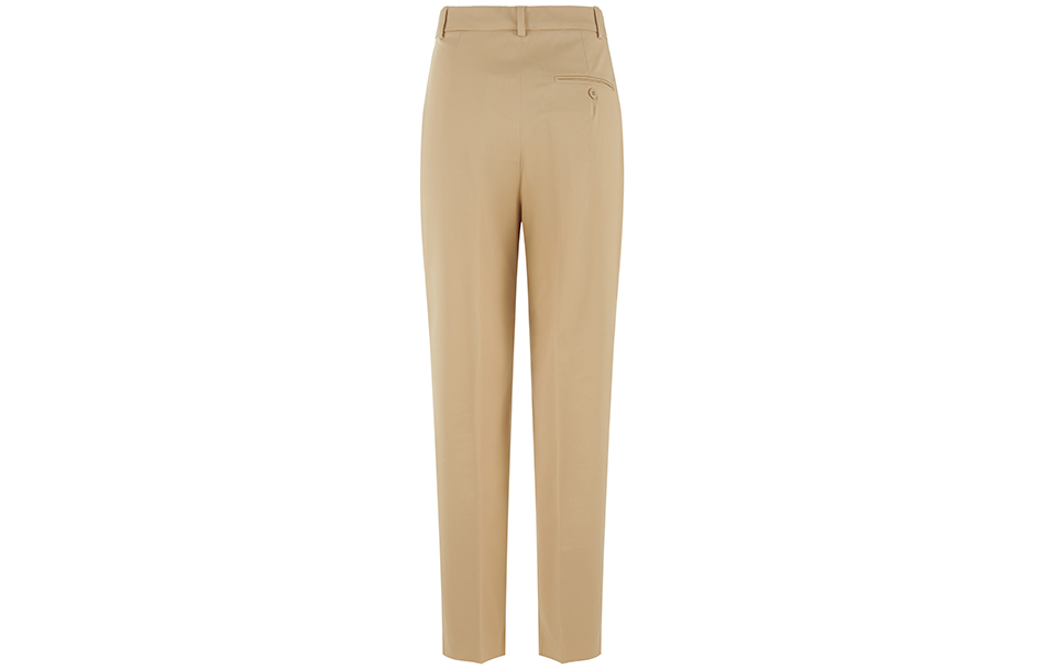 Lookbook (Women) 'S Max Mara MaxMara Studio Calante  Beige Pleated Zip Casual Suit Pants. 6131073106002-CALANTE