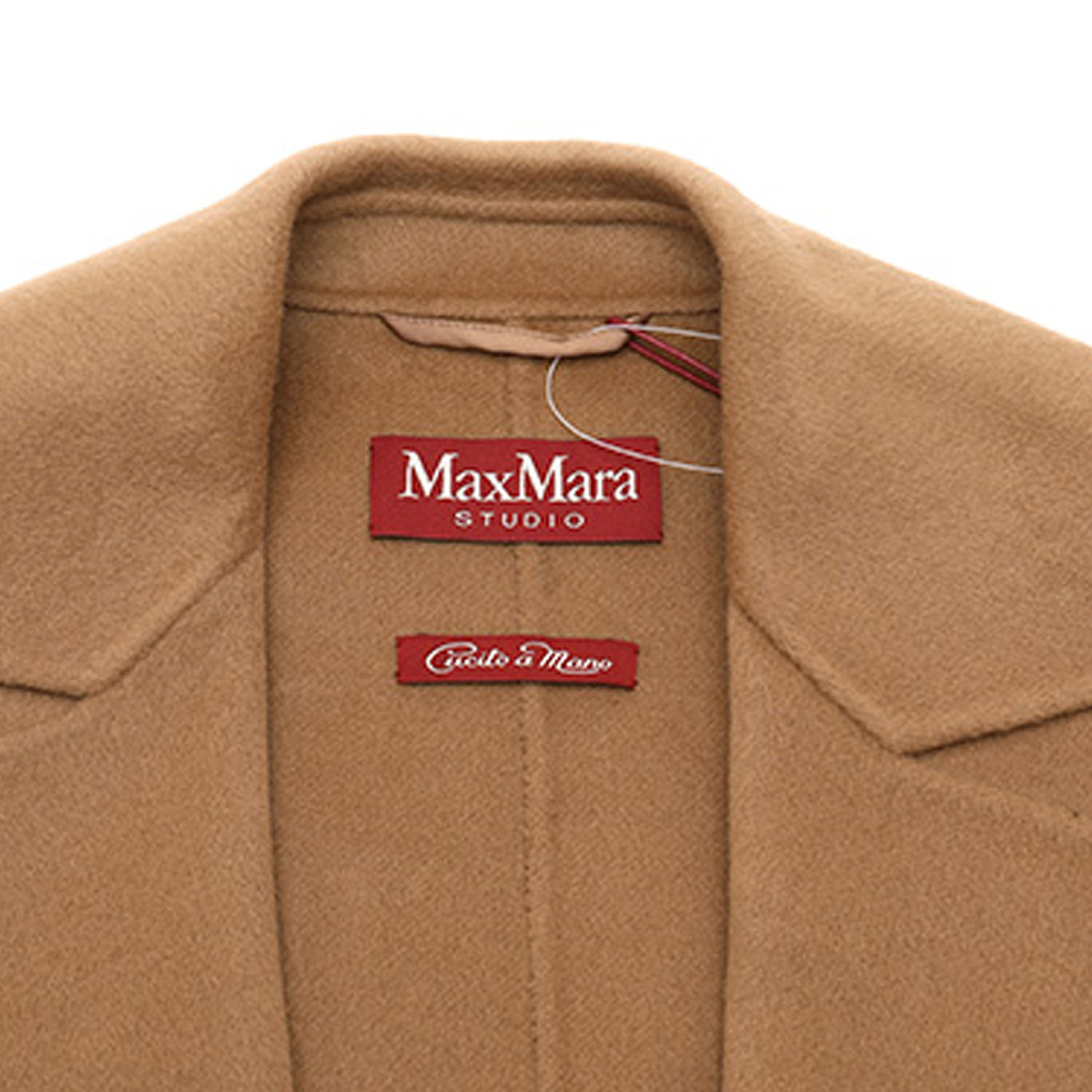 (Women) 'S Max Mara MaxMara Studio Canarie  Camel Belted Midi Coat with Lapel Design 2416011081000-010 圖 6