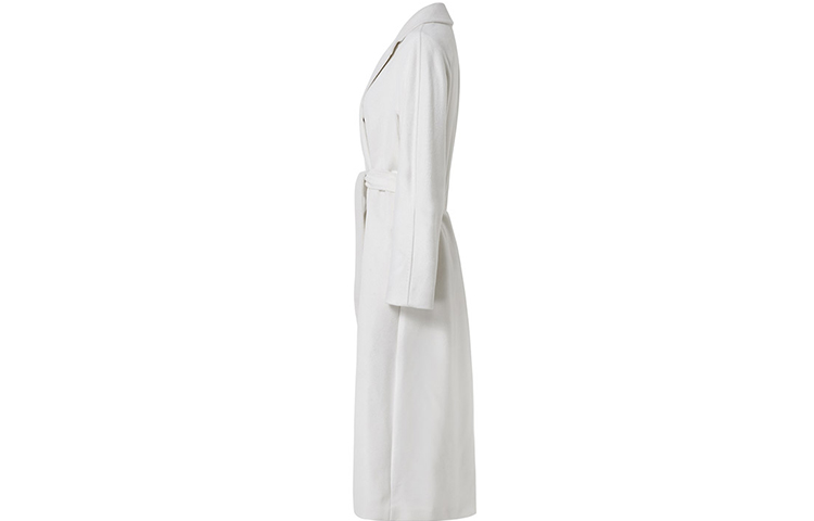 (Women) 'S Max Mara MaxMara Studio Cervo Wool Belted Long Sleeve Coat Women’s White 60162009000-CERVO012 圖 4