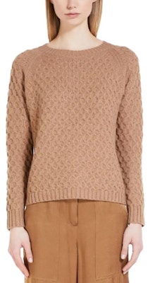 (Women) 'S Max Mara MaxMara Studio Clava Solid Color Knit Pleated Long-Sleeve Sweater 6366053306005-CLAVA Shop (Women) 'S Max Mara MaxMara Studio Clava Solid Color Knit Pleated Long-Sleeve Sweater 6366053306005-CLAVA
