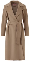 (Women) 'S Max Mara MaxMara Studio Cles Long Belted Coat Camel Color 6016023906024-CLES (Women) 'S Max Mara MaxMara Studio Cles Long Belted Coat Camel Color 6016023906024-CLES