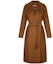 Buy (W) ''S マックスマーラ スタジオ クレス ウール風 ベルト付き コート レディース - ブラウン 60160119600048-CLES