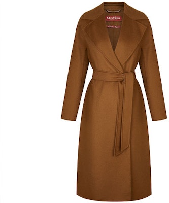 (W) ''S マックスマーラ スタジオ クレス ウール風 ベルト付き コート レディース - ブラウン 60160119600048-CLES Order (W) ''S マックスマーラ スタジオ クレス ウール風 ベルト付き コート レディース - ブラウン 60160119600048-CLES
