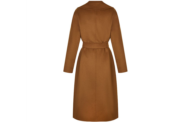 Lookbook (W) ''S Max Mara MaxMara Studio Cles 女士羊毛感腰带大衣 - 棕色。 60160119600048-CLES