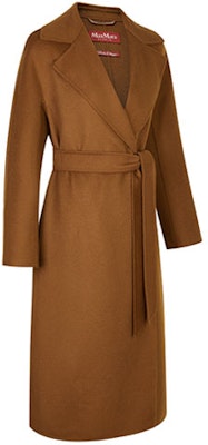(W) ''S マックスマーラ スタジオ クレス ウール風 ベルト付き コート レディース - ブラウン 60160119600048-CLES Shop (W) ''S マックスマーラ スタジオ クレス ウール風 ベルト付き コート レディース - ブラウン 60160119600048-CLES
