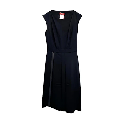 (Women) 'S Max Mara MaxMara Studio Cosmo Sleeveless Black Midi Dress for Women. 6226062306003-COSMO