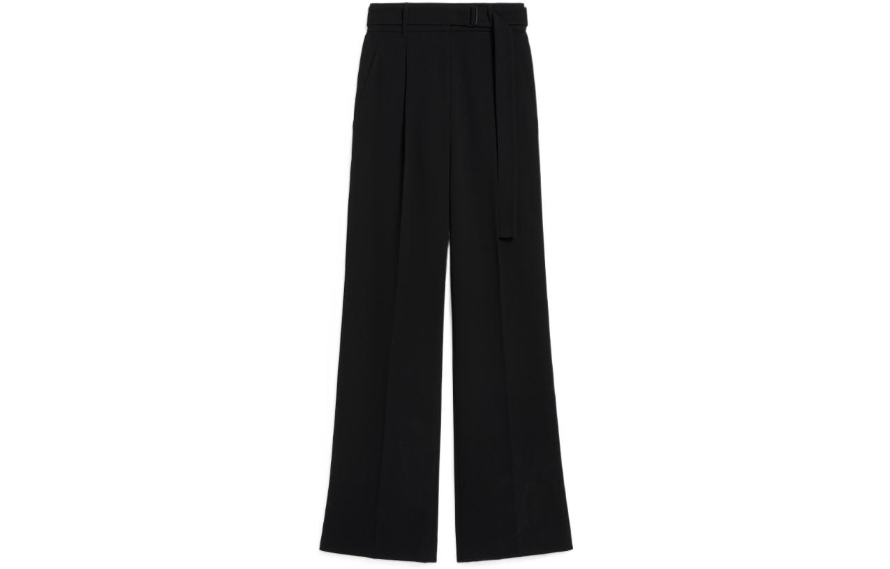 Order (W) Max Mara Studio Eschilo Pantalones Negros Rectos Casuales 6136022906001-ESCHILO