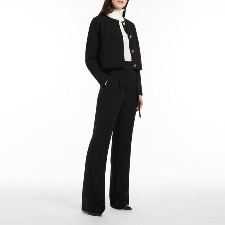Lookbook (W) Max Mara Studio Eschilo Pantalones Negros Rectos Casuales 6136022906001-ESCHILO