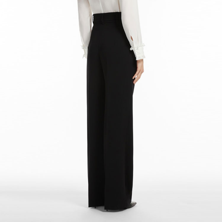 Purchase (W) Max Mara Studio Eschilo Pantalones Negros Rectos Casuales 6136022906001-ESCHILO