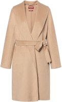 (Women) 'S Max Mara MaxMara Studio Fachiro Khaki Solid Color Overcoat Jacket. 60110527600010-FACHIRO (Women) 'S Max Mara MaxMara Studio Fachiro Khaki Solid Color Overcoat Jacket. 60110527600010-FACHIRO