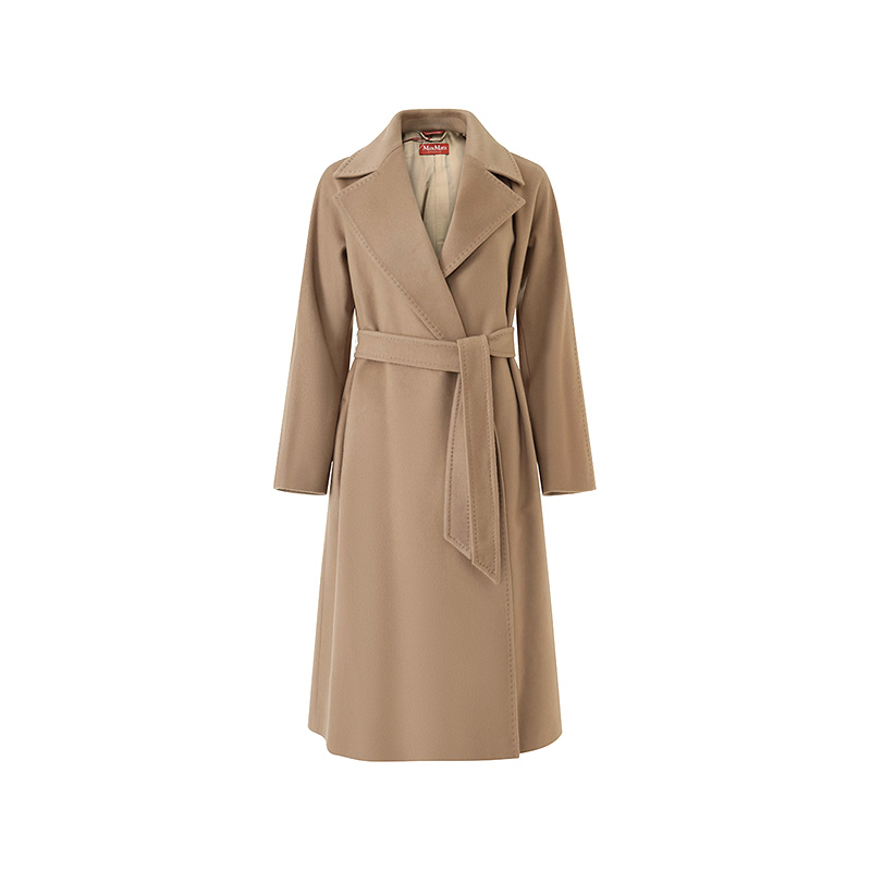 (Women) 'S Max Mara MaxMara Studio Feltro Belted Long Coat  Camel Color. 6016093906014-FELTRO 圖 2