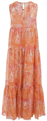 (Women) 'S Max Mara MaxMara Studio Foce Sleeveless Dress with Floral Print Slip Lining Orange Women. 6231023106002-FOCE Lookbook (Women) 'S Max Mara MaxMara Studio Foce Sleeveless Dress with Floral Print Slip Lining Orange Women. 6231023106002-FOCE