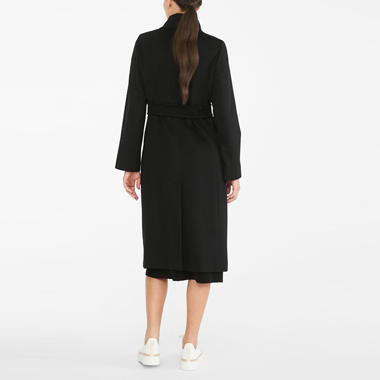 (Women) 'S Max Mara MaxMara Studio FW22  Black Belted Mid-Length Single Button Coat 6016122906013-BCOLLAG 圖 4