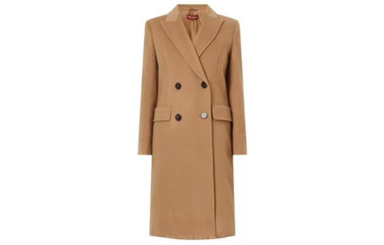 Order (W) S Max Mara MaxMara Studio FW22 棕色双排扣大衣 60161629600-006