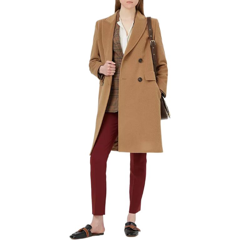 Lookbook (W) S Max Mara MaxMara Studio FW22 棕色双排扣大衣 60161629600-006