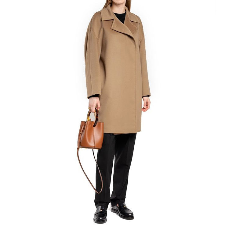Sizing (W) ''Abrigo de Lana de Camello Max Mara Studio FW22 para Mujer'' 60162023000006-3NARO