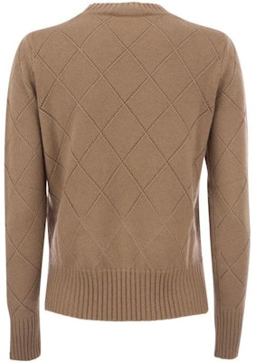 (Women) 'S Max Mara MaxMara Studio FW23 Brown Plaid Crewneck Long Sleeve Sweater 2363660839600 Shop (Women) 'S Max Mara MaxMara Studio FW23 Brown Plaid Crewneck Long Sleeve Sweater 2363660839600