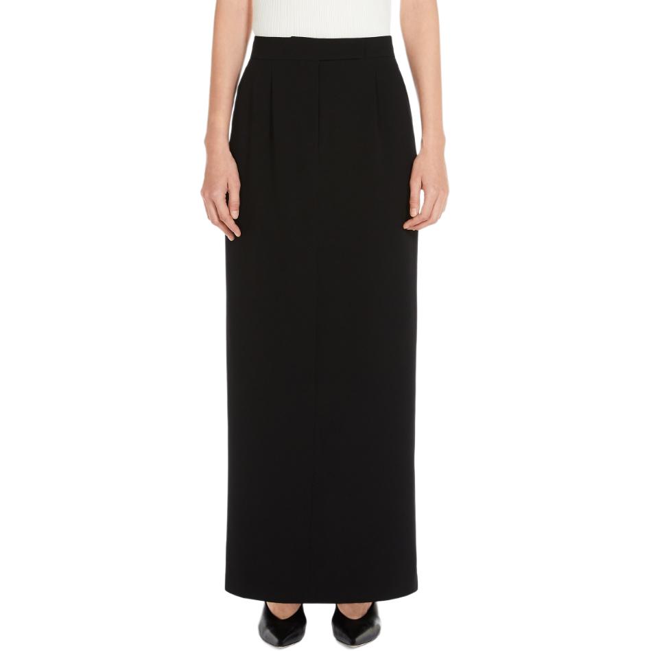 Shop (Women) 'S Max Mara MaxMara Studio Lemma Black High-Waist Midi Casual Skirt for Women. 6106074106001-LEMMA