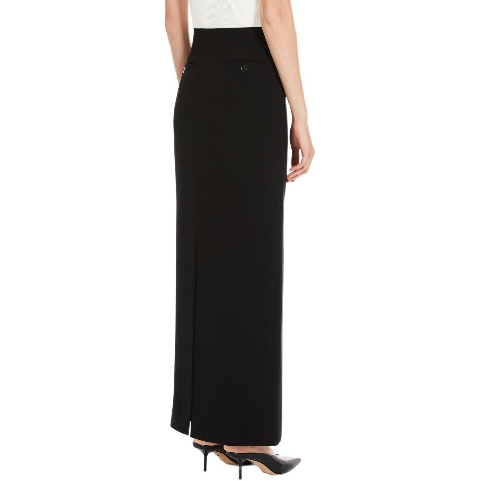 Purchase (Women) 'S Max Mara MaxMara Studio Lemma Black High-Waist Midi Casual Skirt for Women. 6106074106001-LEMMA