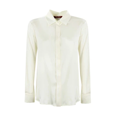 (Women) 'S Max Mara MaxMara Studio Lisa Series Solid Yellow Shirt 6116022306001-LISA