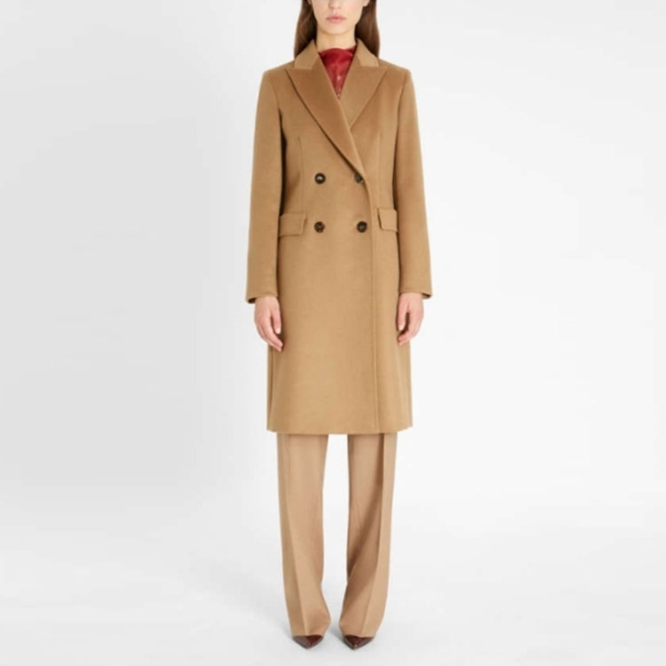 (Women) 'S Max Mara MaxMara Studio Long Wool Coat Double-Breasted Solid Color. 6016151906006-MANUEL 圖 3