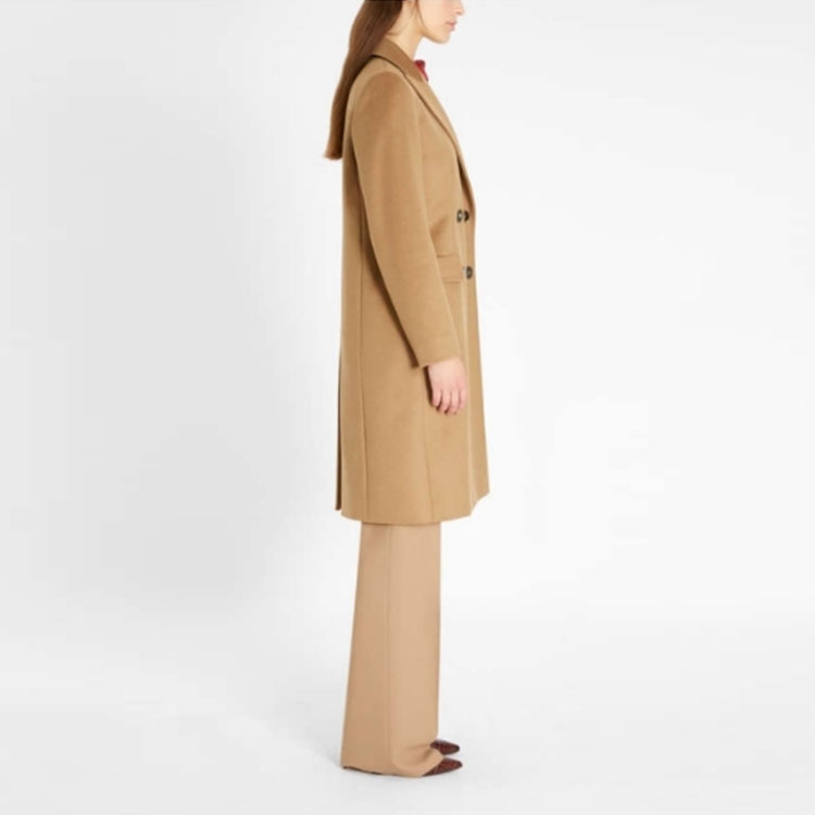 (Women) 'S Max Mara MaxMara Studio Long Wool Coat Double-Breasted Solid Color. 6016151906006-MANUEL 圖 5