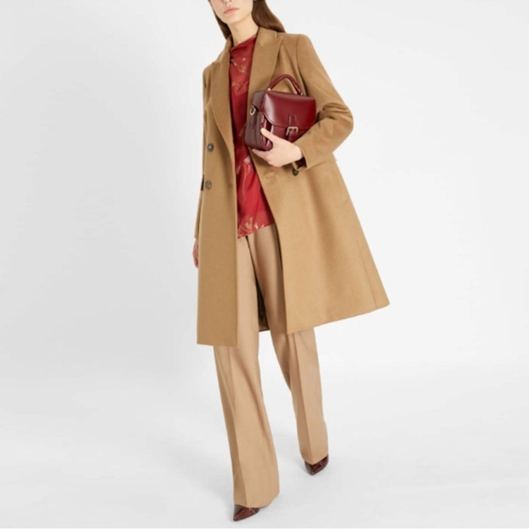 (Women) 'S Max Mara MaxMara Studio Long Wool Coat Double-Breasted Solid Color. 6016151906006-MANUEL 圖 6