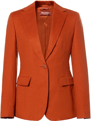 (Women) 'S Max Mara MaxMara Studio Lugano Orange Single-Breasted Casual Blazer. 60460513000006-LUGANO Buy (Women) 'S Max Mara MaxMara Studio Lugano Orange Single-Breasted Casual Blazer. 60460513000006-LUGANO