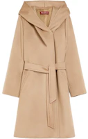 Order (Women) 'S Max Mara MaxMara Studio Newmang Wool Mid-Length Hooded Coat for Women - Camel. POIZON240715255