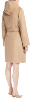 Purchase (Women) 'S Max Mara MaxMara Studio Newmang Wool Mid-Length Hooded Coat for Women - Camel. POIZON240715255