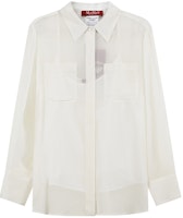 (Women) 'S Max Mara MaxMara Studio Orietta Collection White Lightweight Long-Sleeve Shirt for Women 6266013906001-ORIETTA (Women) 'S Max Mara MaxMara Studio Orietta Collection White Lightweight Long-Sleeve Shirt for Women 6266013906001-ORIETTA
