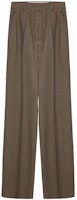 (Women) 'S Max Mara MaxMara Studio Oronte Plaid Print Straight-Leg Trousers Women Brown. 61360329000001-ORONTE (Women) 'S Max Mara MaxMara Studio Oronte Plaid Print Straight-Leg Trousers Women Brown. 61360329000001-ORONTE
