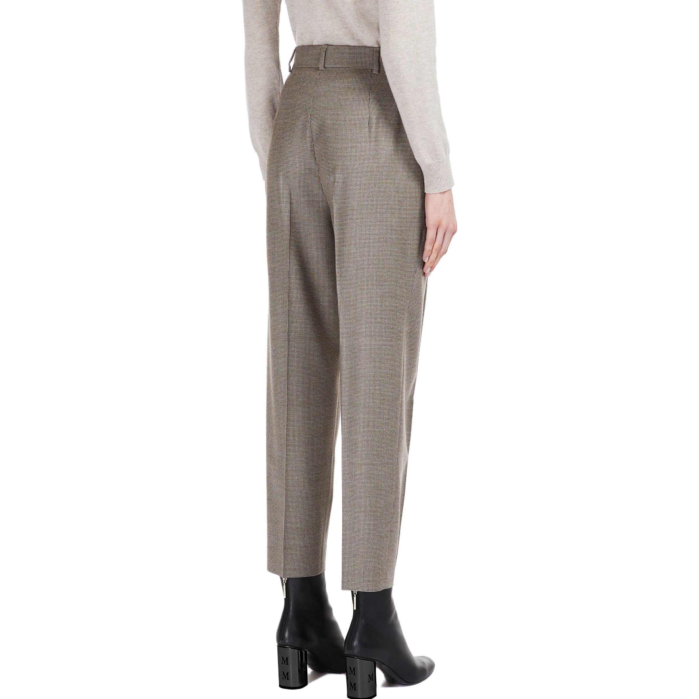 (Women) 'S Max Mara MaxMara Studio Palpiti High-Waist Checkered Tapered Pants for Women. 6136123306037-PALPITI 圖 4