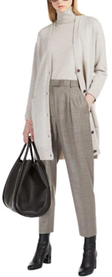 (Women) 'S Max Mara MaxMara Studio Palpiti High-Waist Checkered Tapered Pants for Women. 6136123306037-PALPITI Purchase (Women) 'S Max Mara MaxMara Studio Palpiti High-Waist Checkered Tapered Pants for Women. 6136123306037-PALPITI