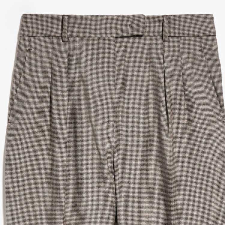 (Women) 'S Max Mara MaxMara Studio Palpiti High-Waist Checkered Tapered Pants for Women. 6136123306037-PALPITI 圖 7