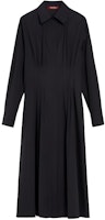 (Women) 'S Max Mara MaxMara Studio Pancia Long Sleeve Shirt Dress Women’s Black 6221012106004-PANCIA (Women) 'S Max Mara MaxMara Studio Pancia Long Sleeve Shirt Dress Women’s Black 6221012106004-PANCIA