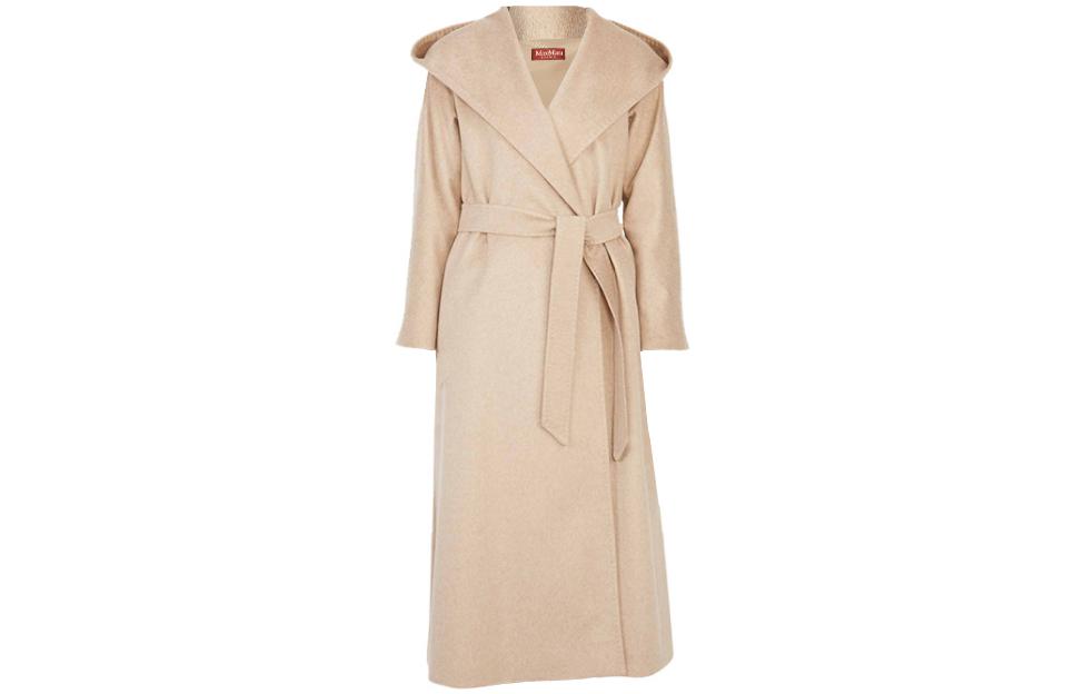 (Women) 'S Max Mara MaxMara Studio Patrik Cashmere Waist-Tied Hooded Coat 60161113000-003 圖 2