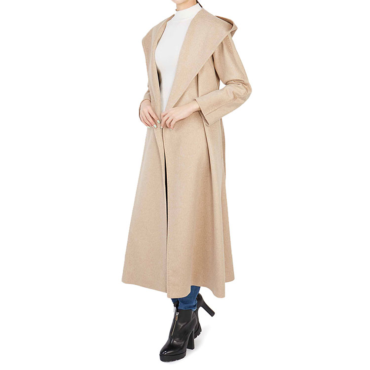 (Women) 'S Max Mara MaxMara Studio Patrik Cashmere Waist-Tied Hooded Coat 60161113000-003 圖 5