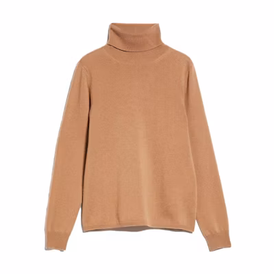 (Women) 'S Max Mara MaxMara Studio Radura Turtleneck Casual Sweater Beige. 6366093306005-RADURA