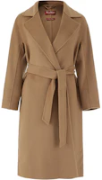 (Women) 'S Max Mara MaxMara Studio Rapido Long Belted Coat Camel Solid Color 1601106106010-RAPIDO (Women) 'S Max Mara MaxMara Studio Rapido Long Belted Coat Camel Solid Color 1601106106010-RAPIDO