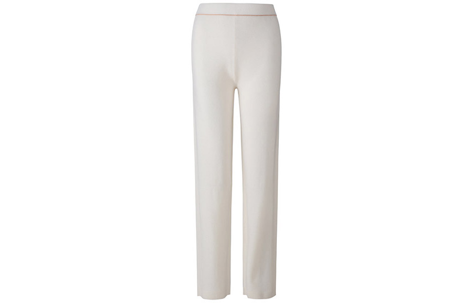(Women) 'S Max Mara MaxMara Studio Siri  Elastic Waist Knit Pants Beige Casual Trousers. 6336012906001-SIRI