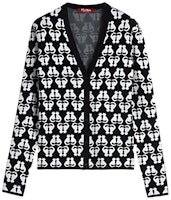 (Women) 'S Max Mara MaxMara Studio SS22 Black Jacquard V-Neck Long Sleeve Knit Cardigan 6346112906008-OTTAVO (Women) 'S Max Mara MaxMara Studio SS22 Black Jacquard V-Neck Long Sleeve Knit Cardigan 6346112906008-OTTAVO
