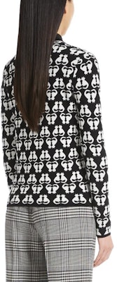 (Women) 'S Max Mara MaxMara Studio SS22 Black Jacquard V-Neck Long Sleeve Knit Cardigan 6346112906008-OTTAVO Purchase (Women) 'S Max Mara MaxMara Studio SS22 Black Jacquard V-Neck Long Sleeve Knit Cardigan 6346112906008-OTTAVO