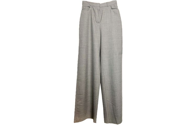 (Women) 'S Max Mara MaxMara Studio SS22 Samovar  Grey Wool Twill Straight-Leg Pants 6136012306009-SAMOVAR 圖 2