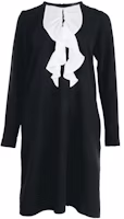 (Women) 'S Max Mara MaxMara Studio SS23 Black Long-Sleeve Crew Neck Dress 62210437001 (Women) 'S Max Mara MaxMara Studio SS23 Black Long-Sleeve Crew Neck Dress 62210437001